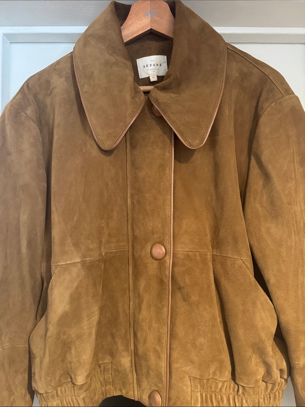 Sezane Suede THÉODORE JACKET Sz 36 - Picture 6 of 9